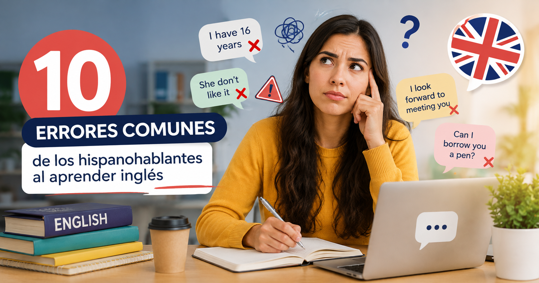 10 errores comunes de los hispanohablantes al aprender inglés (y cómo corregirlos en clase)