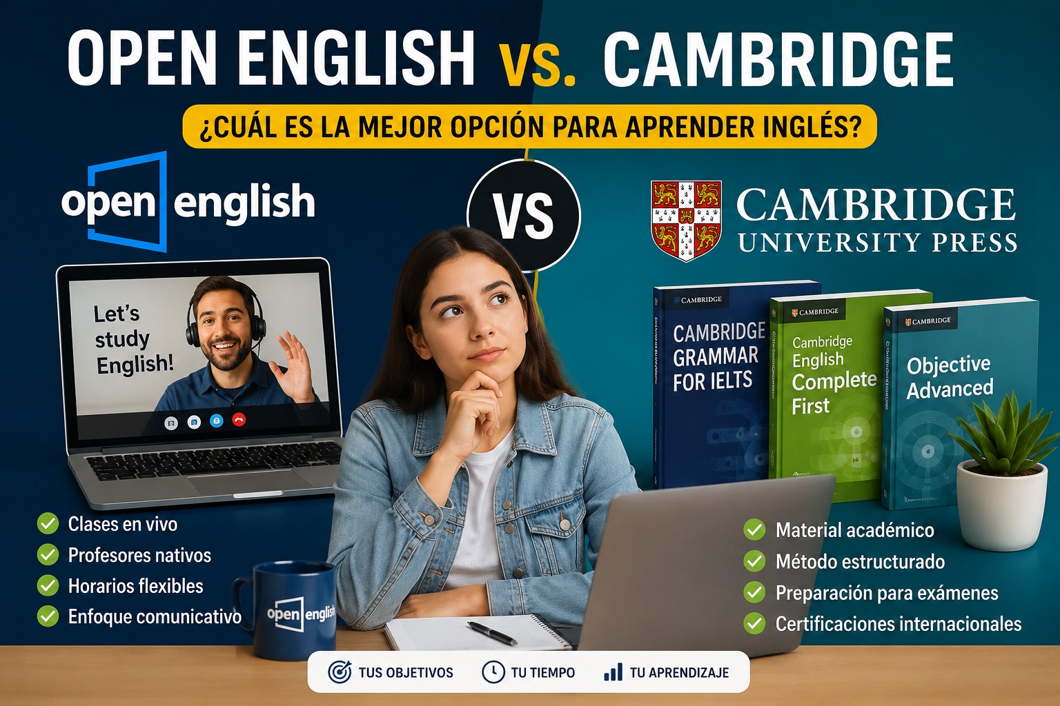 Open English vs. Cambridge: ¿Cuál es la mejor opción para aprender inglés?